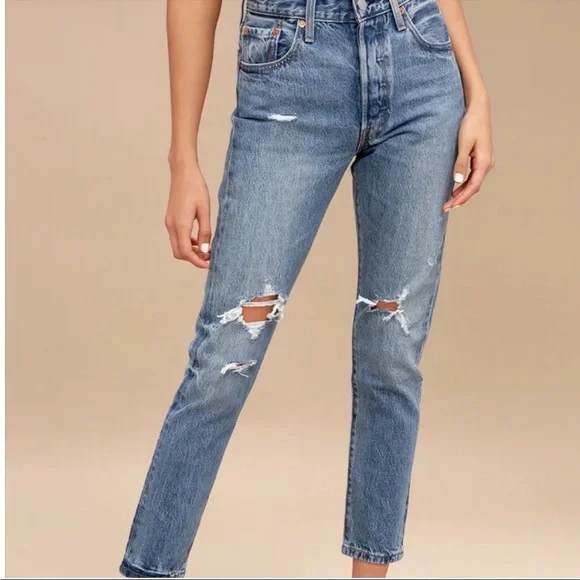 Levi's straight leg 501’s size 25 - Picture 2 of 9